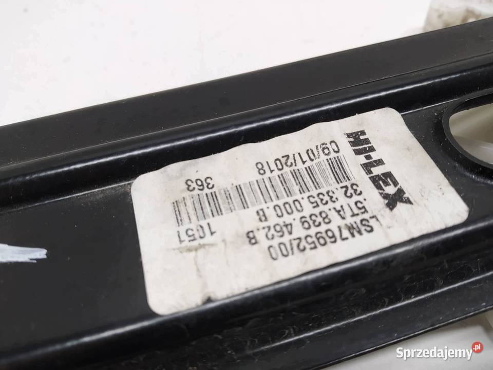 MECHANIZM SZYBY PRAWY TYŁ 5TA839462B VW