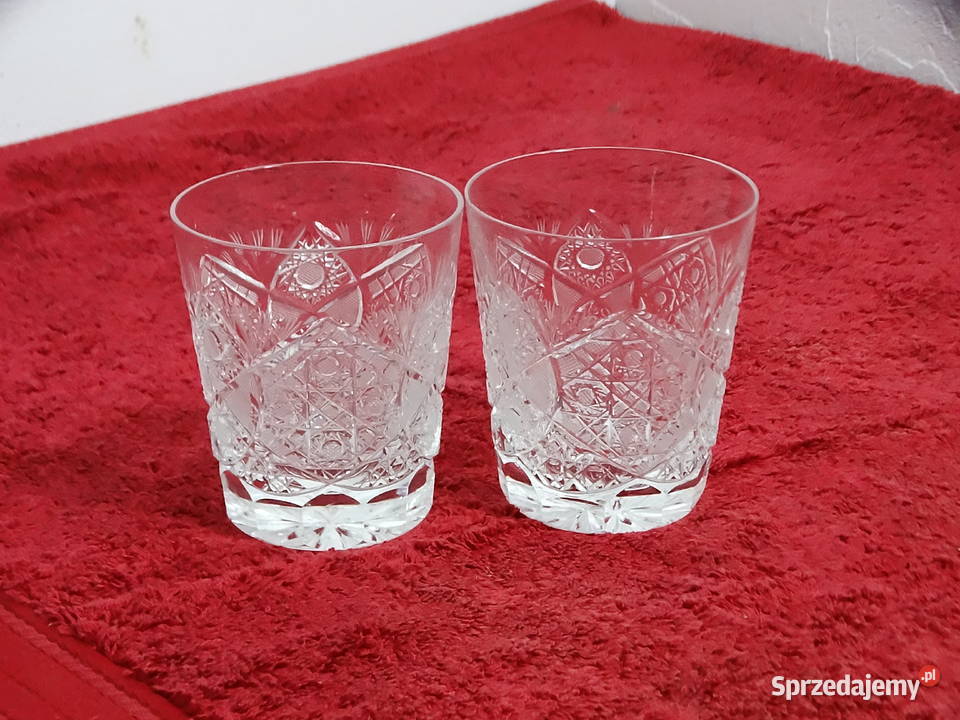 Para Kryształowych Szklanek do Whisky Klasyczny Szklanki i kufle lubelskie Biłgoraj sprzedam
