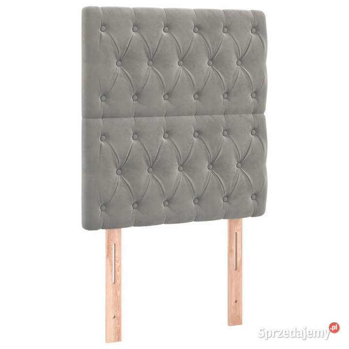 Zagłówek do łóżka z LED jasnoszary 80x7x118128 Warszawa