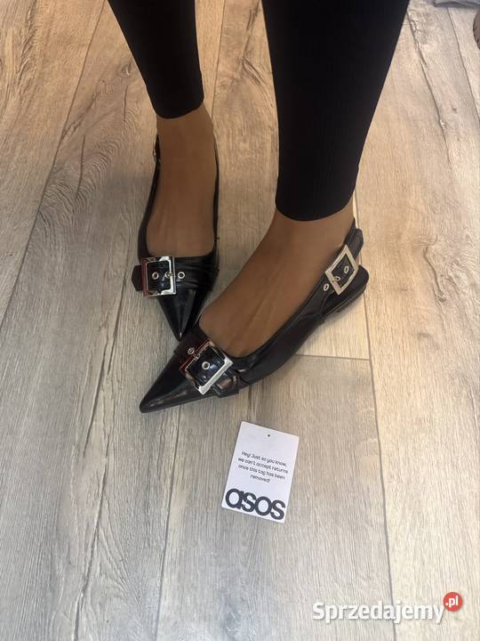 40 Asos Design Czarne baleriny wieczorowe z małopolskie Kraków
