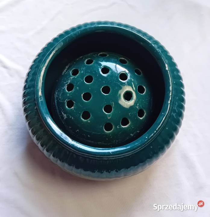 Ceramiczna ikebana Spółdzielnia Rękodzieło Porcelana i szkło wielkopolskie Koźminek
