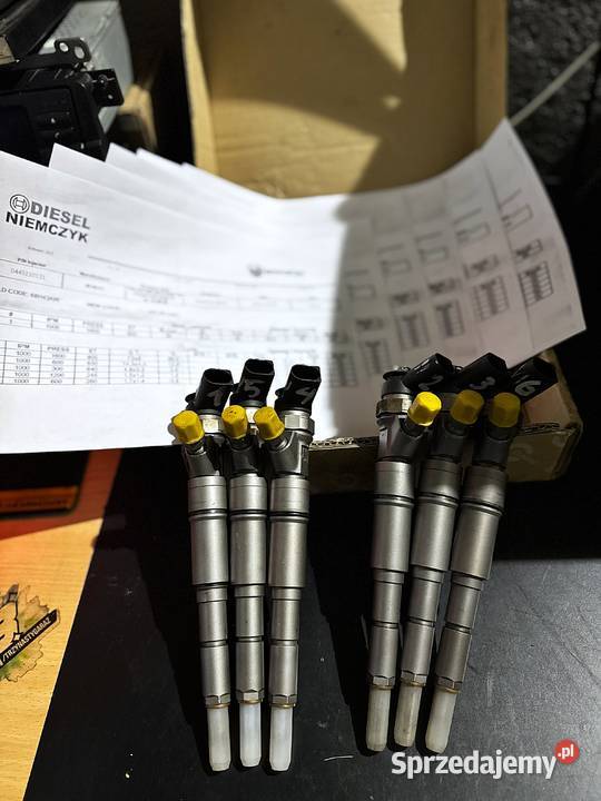 Komplet wtryskiwaczy regeneracji do BMW E60 530D Układ paliwowy dolnośląskie Bielawa