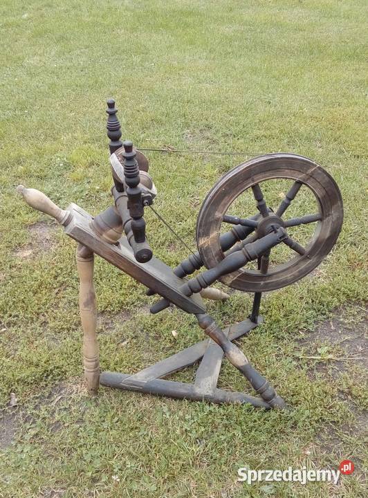 Kołowrotek do przędzenia wełnyantyk Wieluń sprzedam