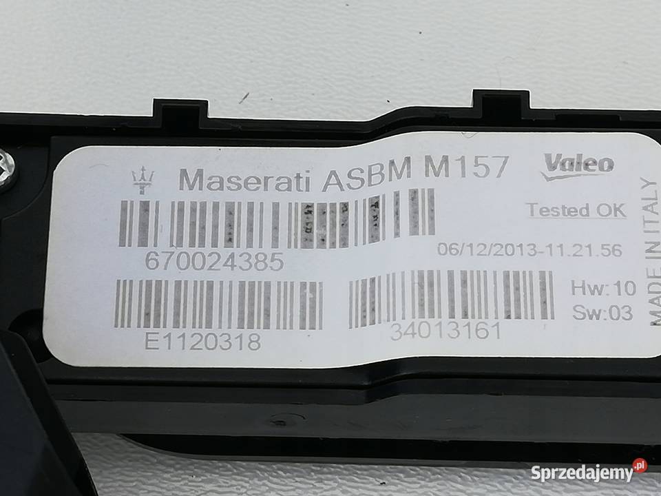 PRZYCISK TUNELU WIĄZKA MASERATI GHIBLI Nowy Tomyśl