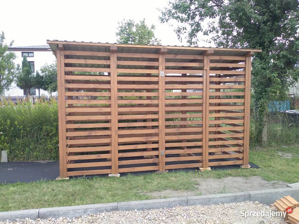 Drewutnia modułowa drewniana Blachownia