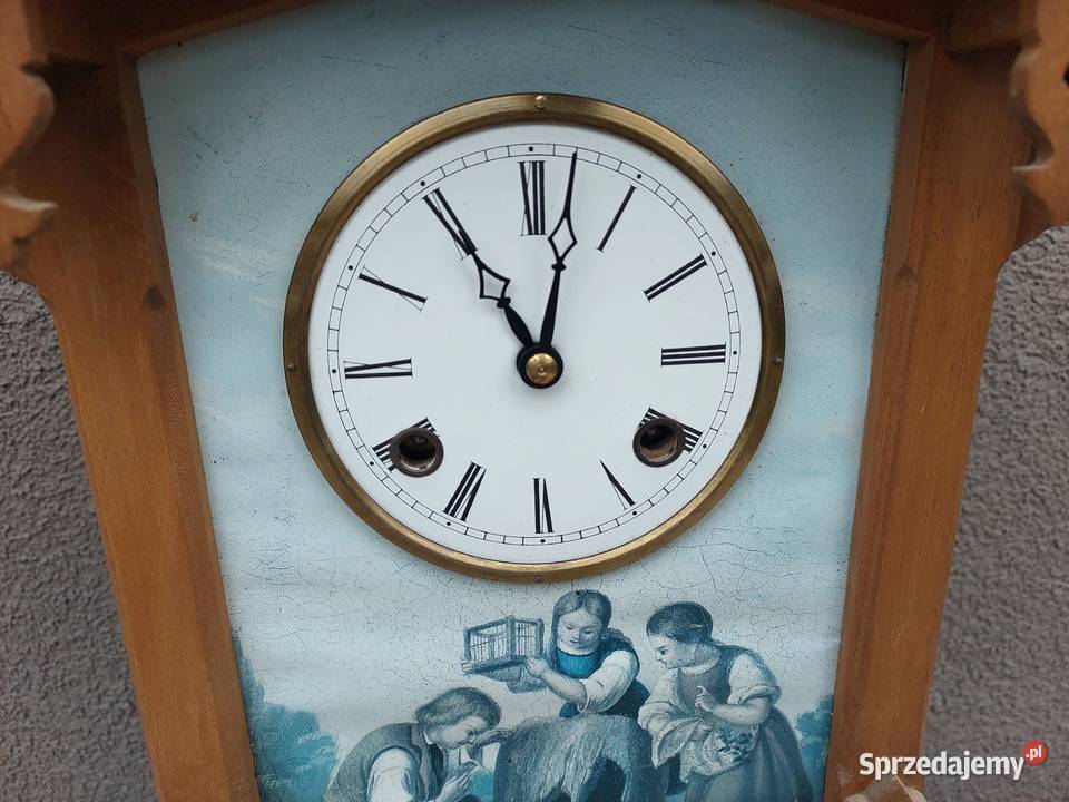 Zegar stołowy kapliczka sprawny FHS Hermle 1983r