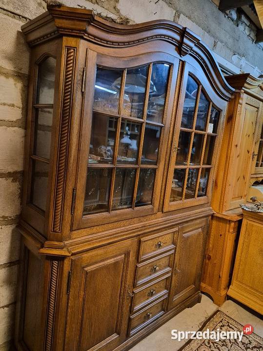 Piękne meble dębowe komoda witryna meble dębowe Sypniewo