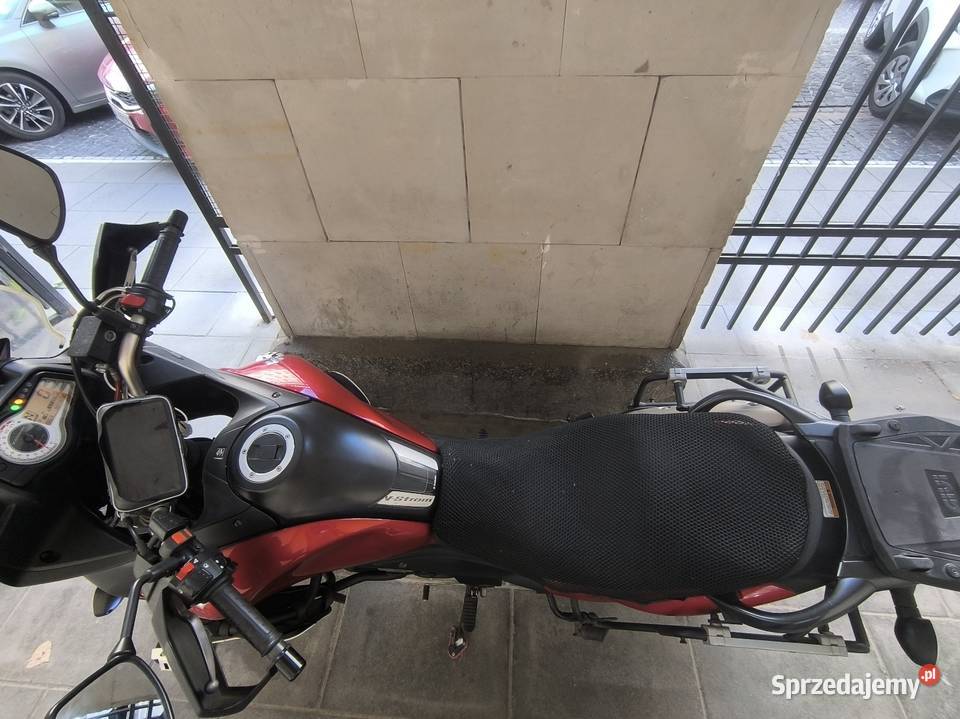 Motocykl Suzuki VStrom DL 650 czerwony Warszawa