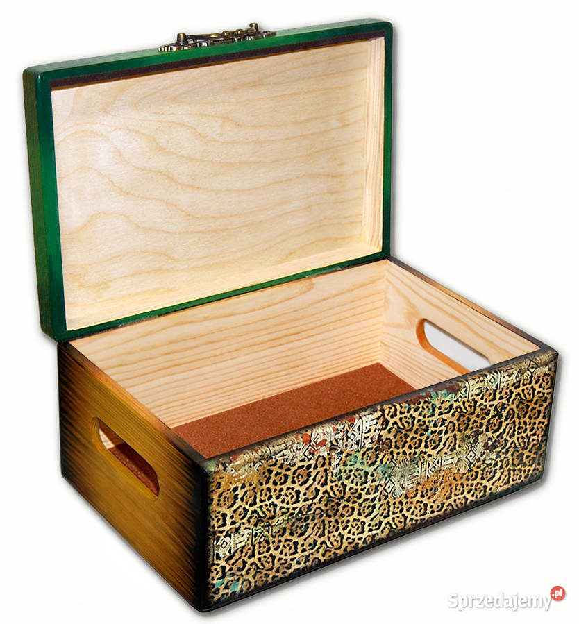 KUFEREK szkatułka drewniana JAGUAR AMAZONIA Bydgoszcz
