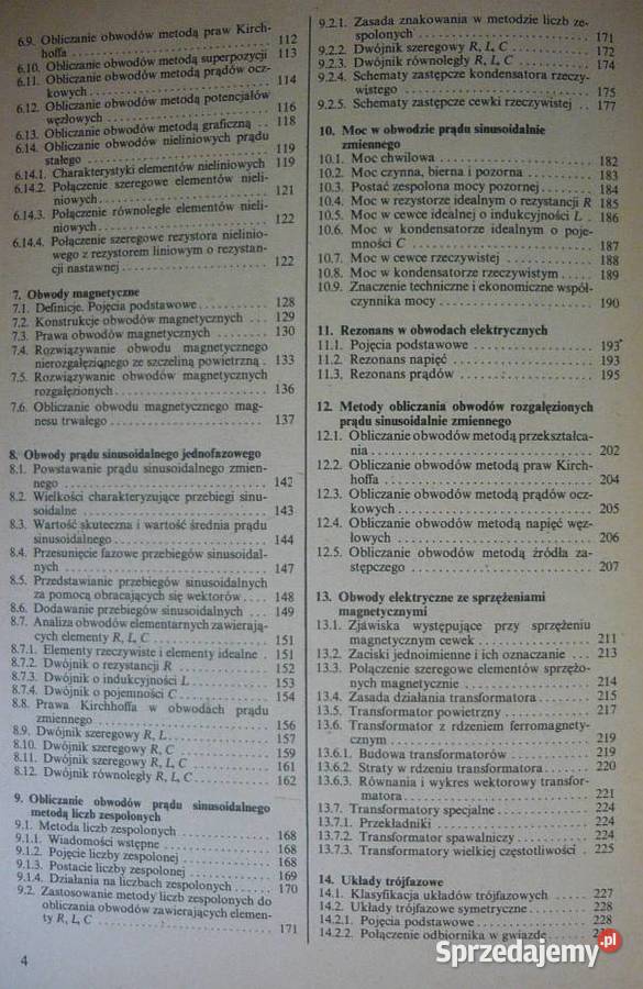 PODSTAWY ELEKTROTECHNIKI BOLKOWSKI S Radom sprzedam