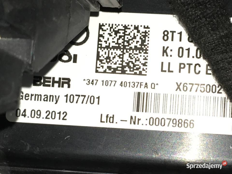 nagrzewnica dmuchawa audi A4 B8 A5 S5 Q5 SQ5 Szczecin