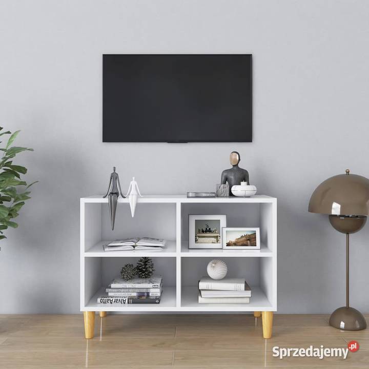 vidaXL Szafka pod TV z drewnianymi nóżkami Warszawa