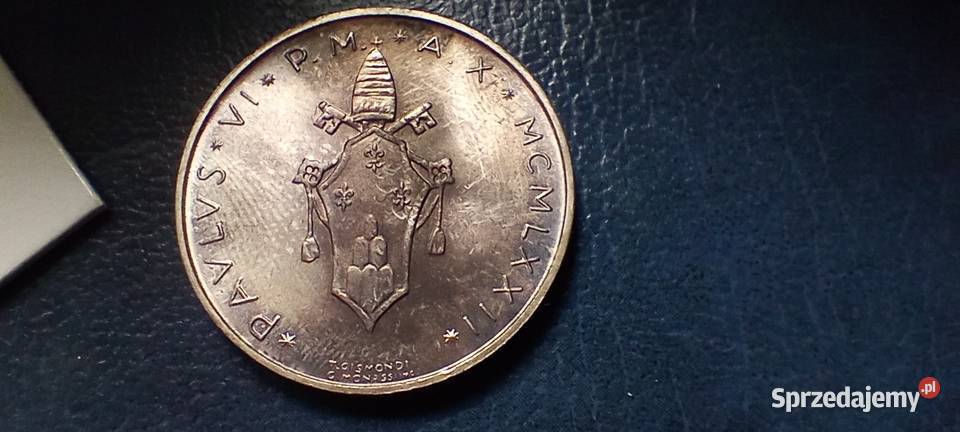 Stare monety 500 lir 1972 Watykan srebro Lesko