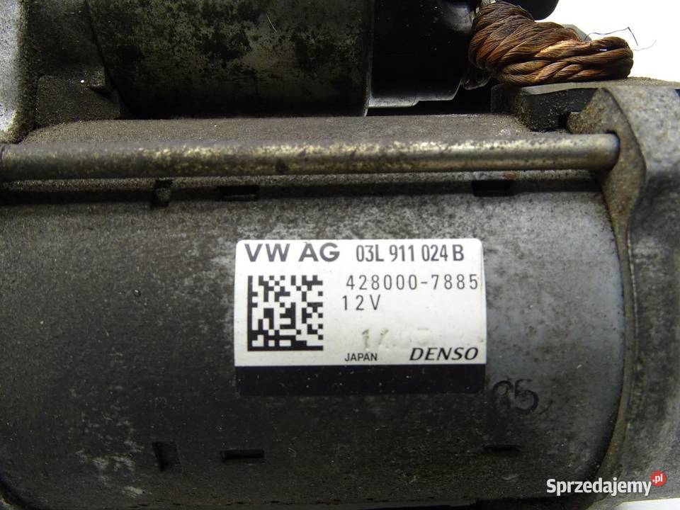 ROZRUSZNIK 03L911024B AUDI A4 B8 A5 8T A6 20 TDI Układ elektryczny silnika