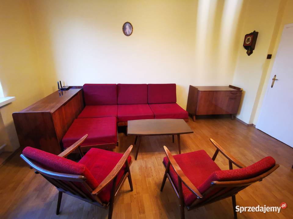 Komplet mebli vintage z czasów PRL Rybnik