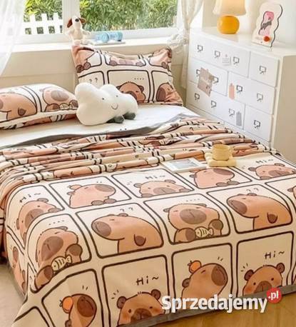 Piękny Koc Pled Kapibara śląskie Częstochowa