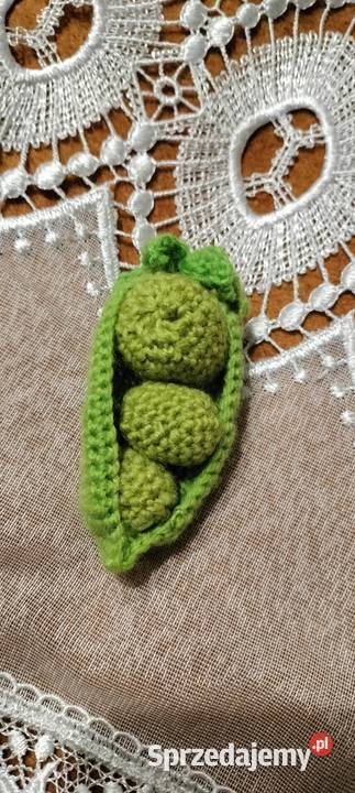 Maskotka groszek na szydełku sprzedam