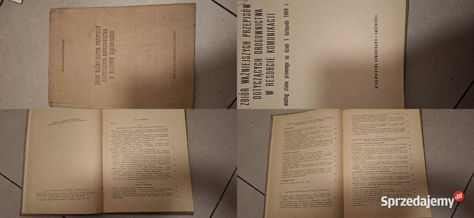 Unikat Zbiór przepisów drogownictwa PRL 1964