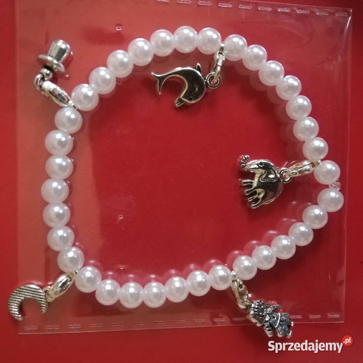 Bransoletka z zawieszkami NOWA Ozdoby Moda i Styl Sieradz sprzedam