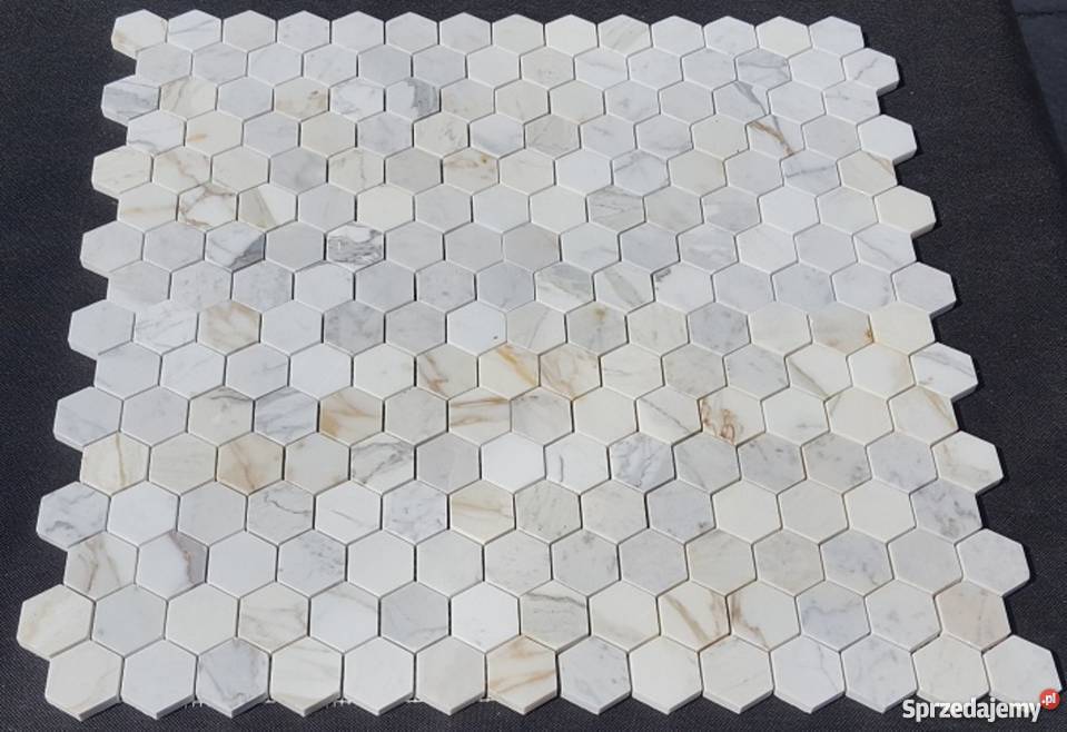 MOZAIKA KAMIENNA BIANCO CALACATTA GOLD PLASTRY dolnośląskie Bielawa