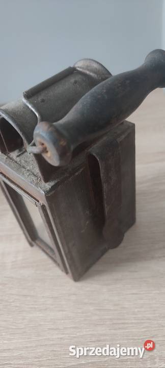 Ładna stara lampa kolejowa sygnowana mazowieckie Warszawa