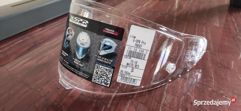 Szyba wizjer do kasku shoei xspr pro Orzech sprzedam