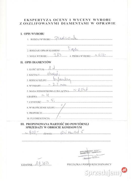 Złoty Pierścionek Próby 585 203g Rozmiar 14 Pierścionki Elbląg