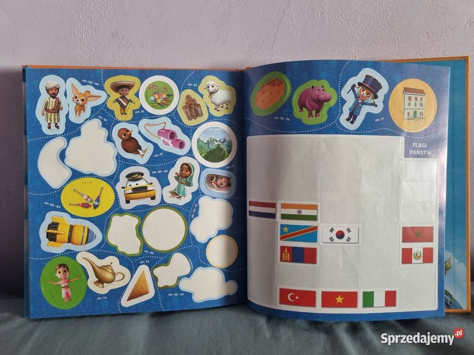 SUPER WINGS Kto lata dookoła świata ATLAS mapa Rumia