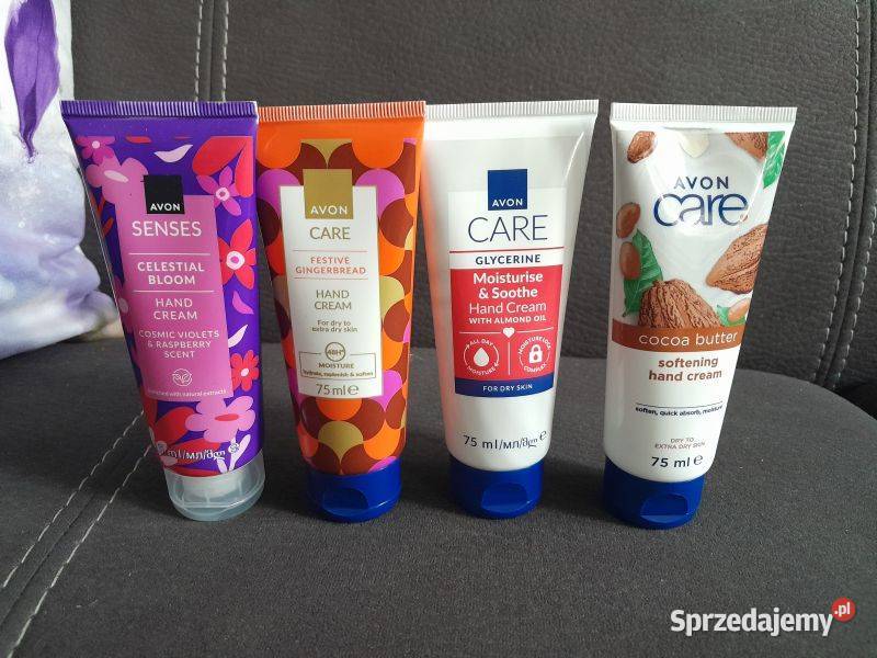 Zestaw 4 sztuk kremów do rąk 75ml Avon śląskie Siewierz sprzedam