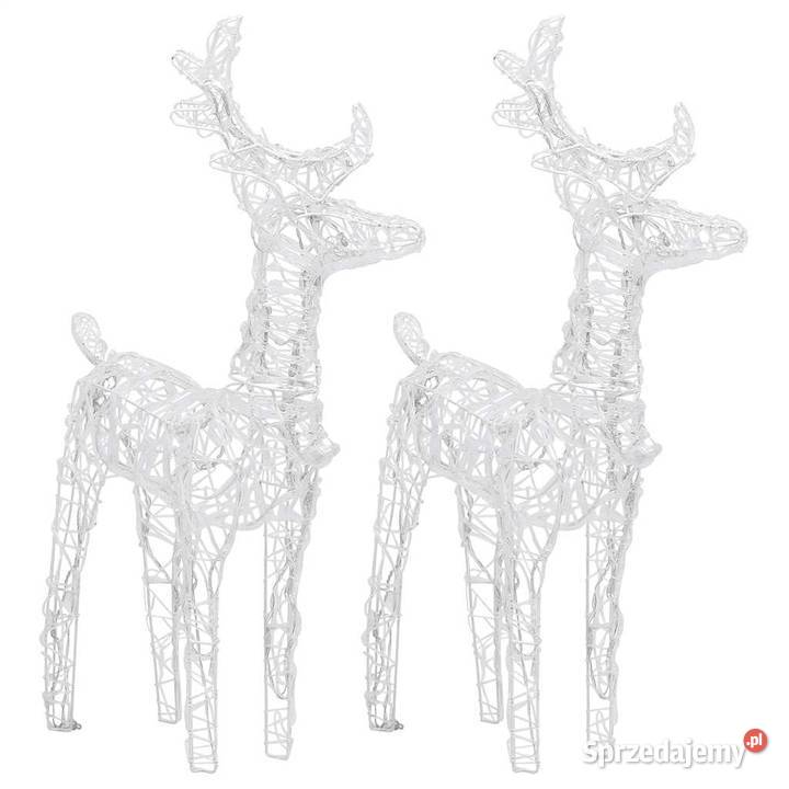 vidaXL Świąteczne renifery 2 80 niebieskich LED Warszawa sprzedam