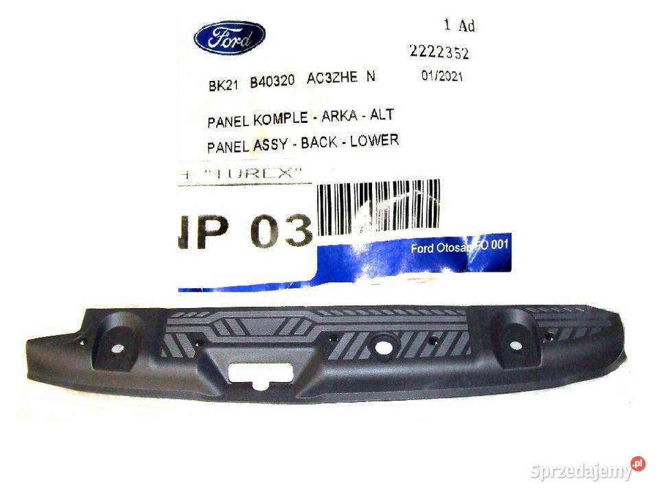 NAKŁADKA PASA TYŁ FORD TRANSIT CUSTOM 2018 ORYG Głogów sprzedam