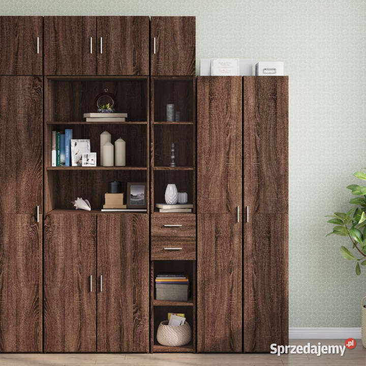 Wąska szafka brązowy dąb 30x425x225 WM3281272 Szafki