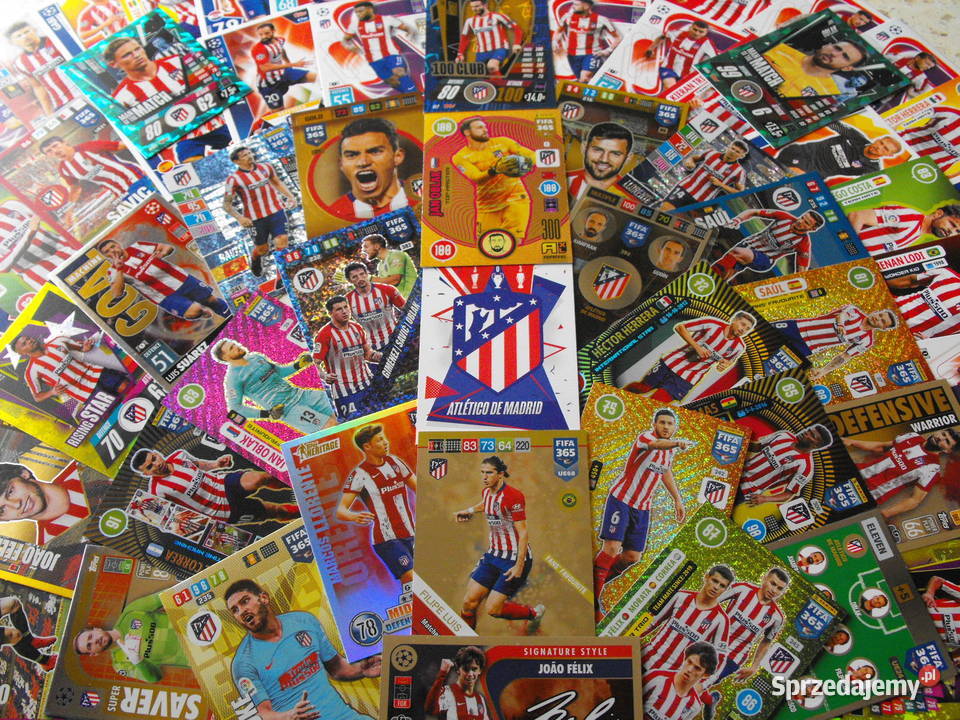 Karty piłkarskie FIFA 365 i inne ATLETICO MADRYT śląskie Mykanów sprzedam