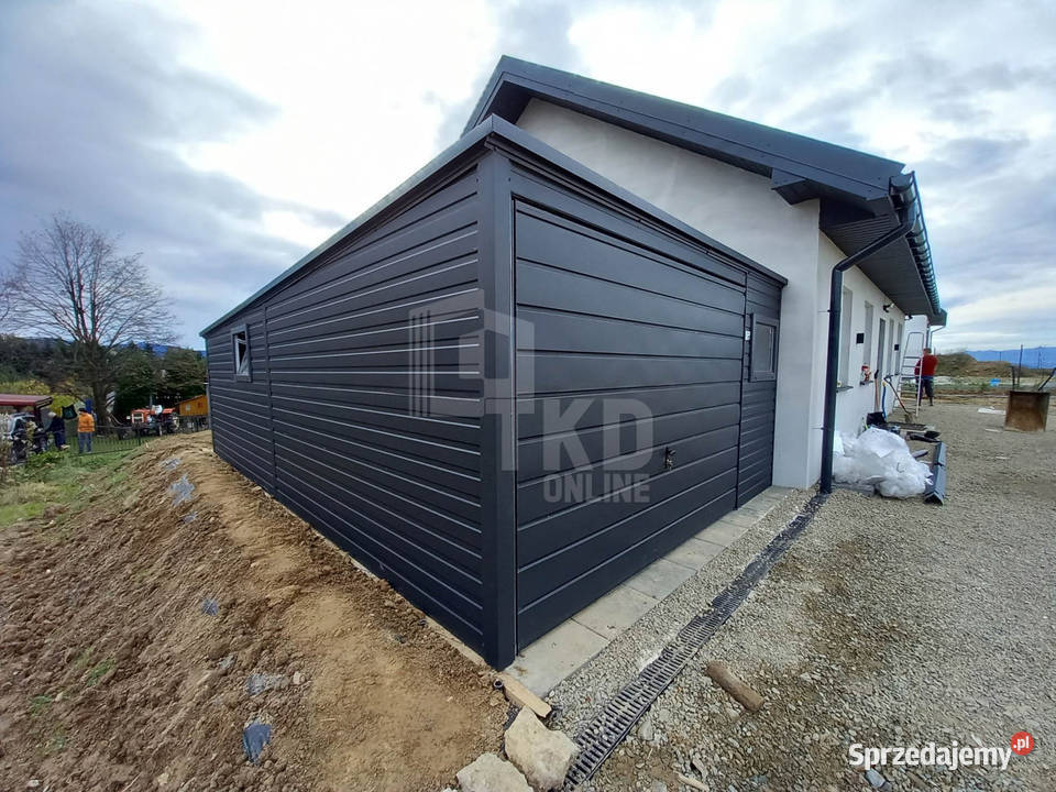 Garaż Blaszany 4x7 Brama 2x okno Antracyt TKD110 samodzielny kujawsko-pomorskie