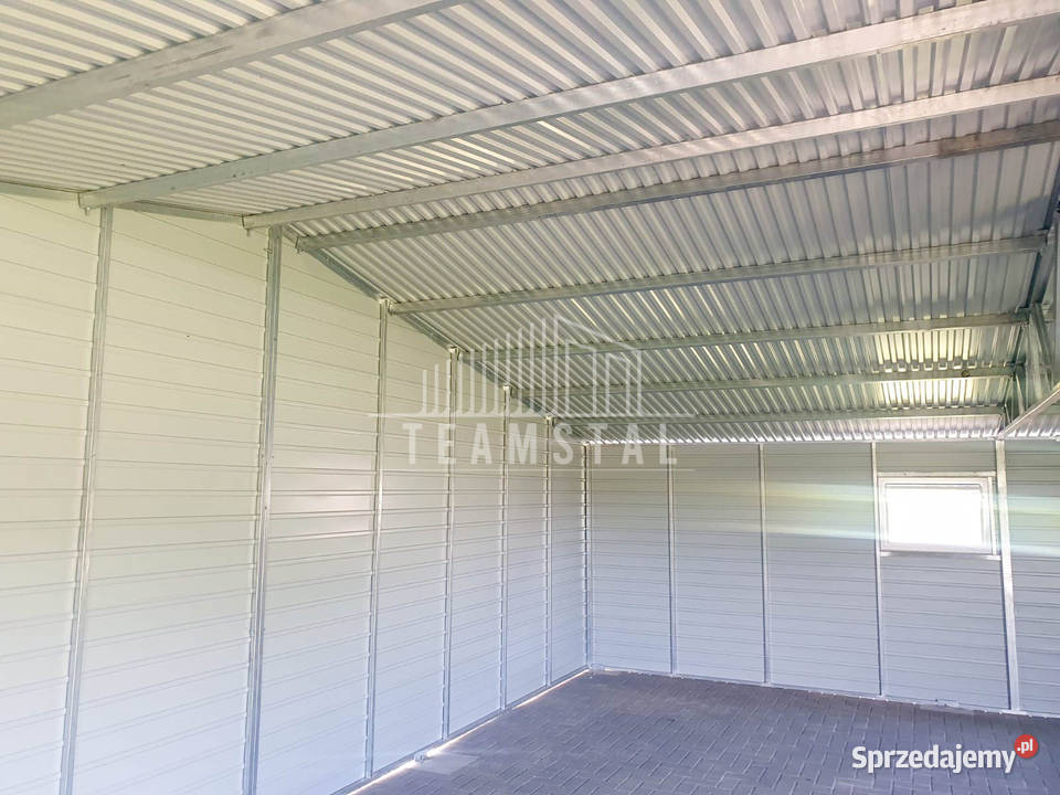 GARAŻ BLASZANY 9m x 6m dwuspad 3x Brama TS491 Niepołomice