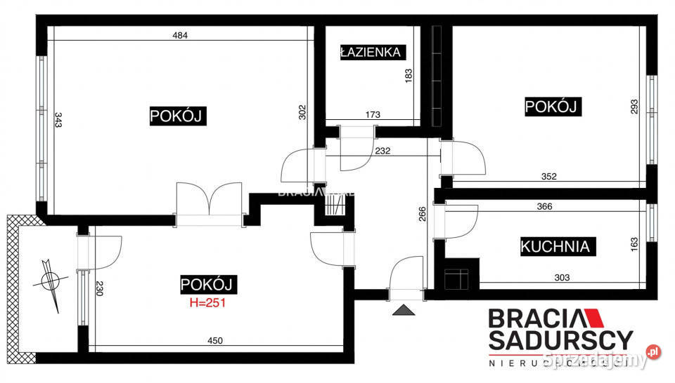 Mieszkanie na sprzedaż 481m2 3 pokoje Kraków małopolskie sprzedam
