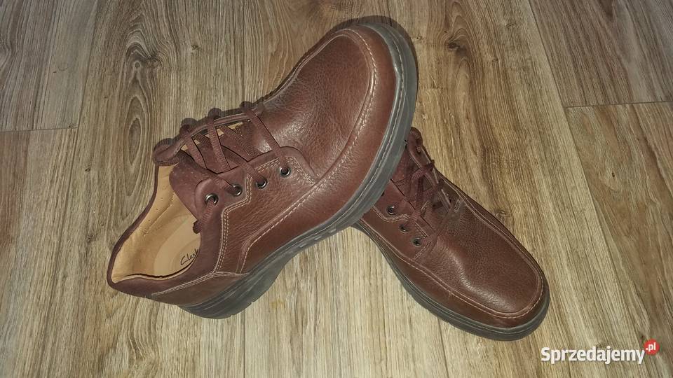 Buty CLARKS Un Browley 4445 30 Skórzane półbuty brązowy/beżowy Męskie podlaskie Białystok