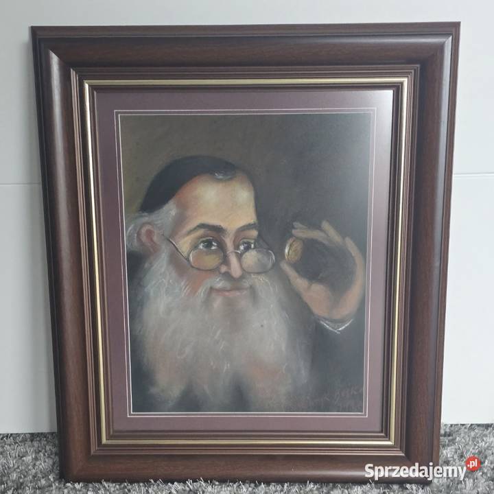 Henryk Beśka Portret Rabina z Dukatem Ząbki sprzedam