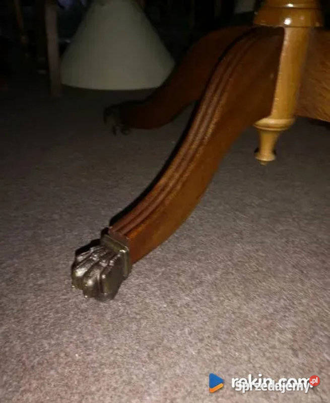 Wspaniały stolik Niciak Z skórką na blacie pomorskie Gdańsk