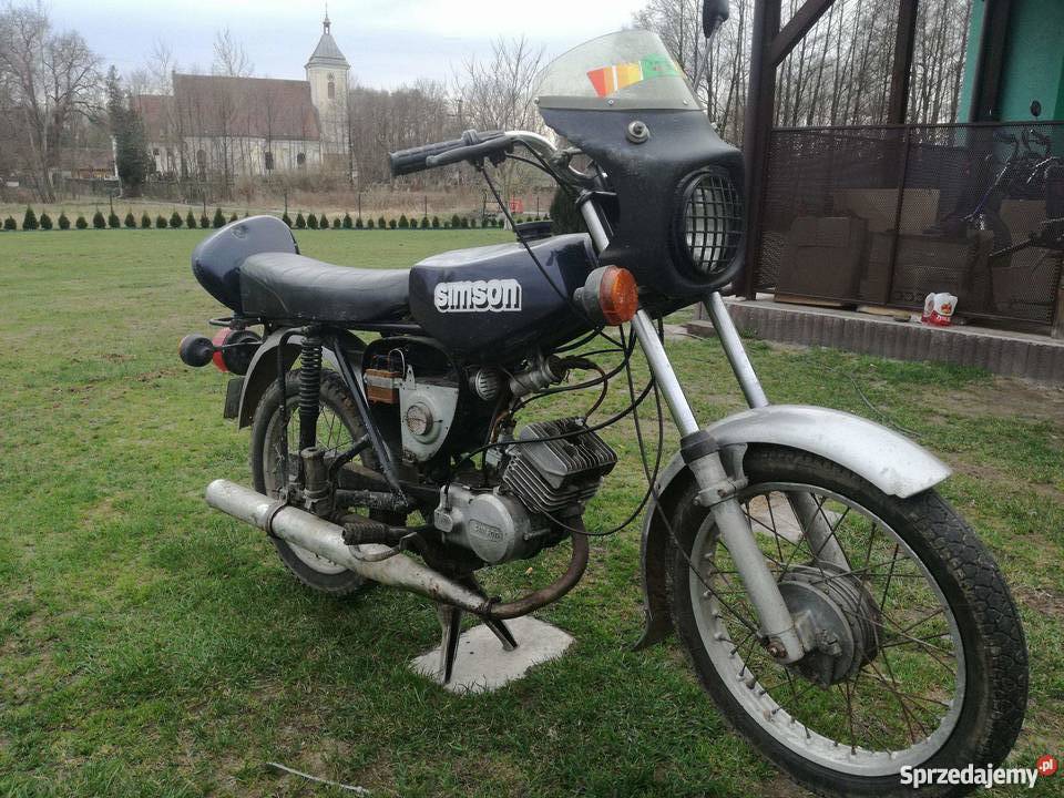 Simson S51 z dokumentami uszkodzony dolnośląskie Goszcz