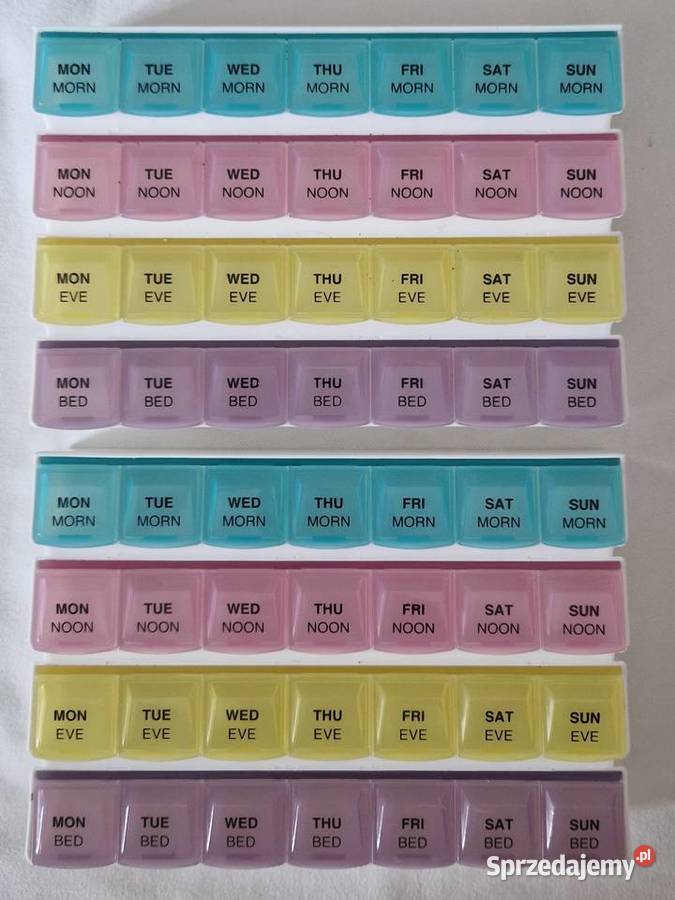 Pojemnikkasetka na leki tygodniowa 4 pory dnia Warszawa