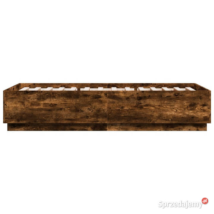 Rama łóżka z LED przydymiony dąb 90x200 40cm Łóżka Warszawa