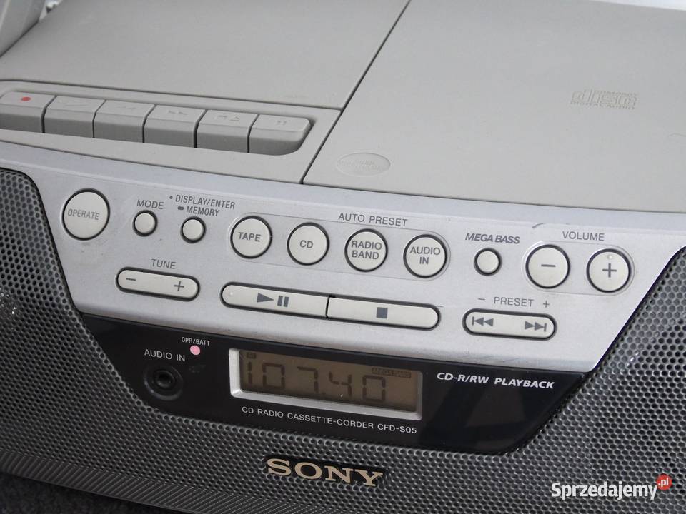Radio odtwarzacz z CD AUX Sony CFDS05 sprawny Audio Jasło