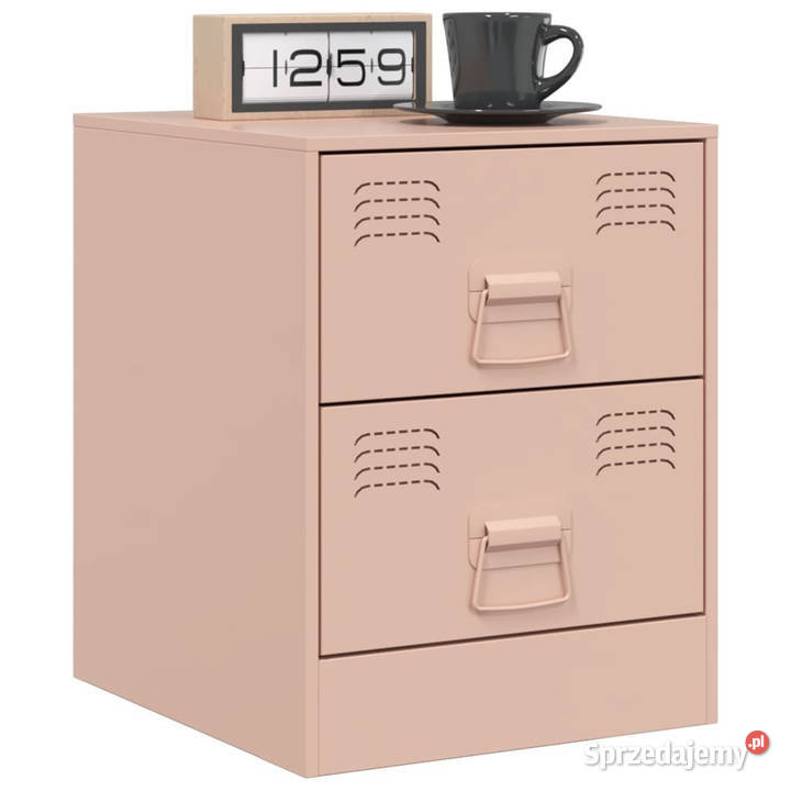 Szafka nocna różowa 345x39x44 stal WM841621 Warszawa sprzedam