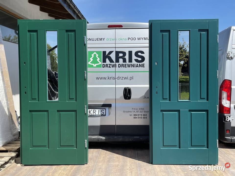 Drzwi zewnętrzne drewniane CZYSTE POWIETRZE Grzybno