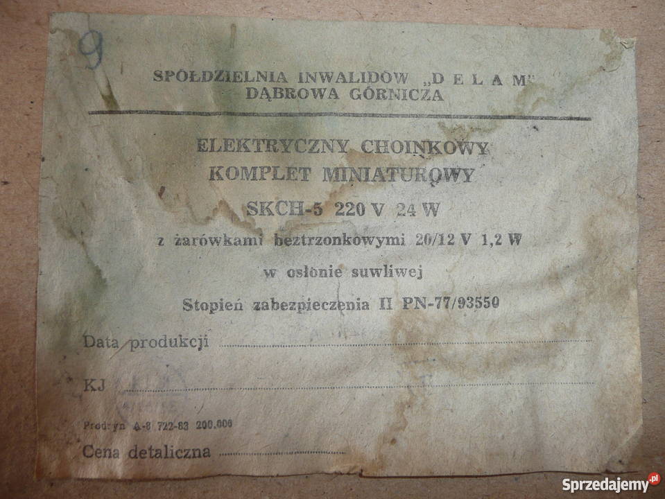 Stare lampki choinkowe z PRL lata 80 podkarpackie Nisko