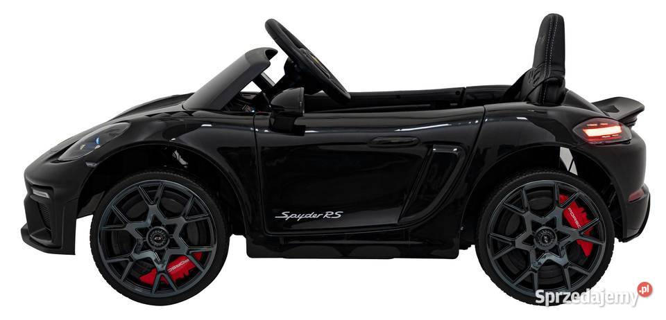 Porsche 718 Czarny Auto na Akumulator 12V 7Ah Łopuszno