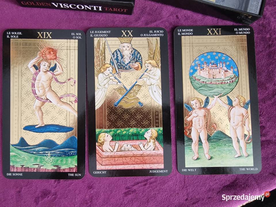 Golden Visconti Tarot Karty ezoteryka, magia, ufo Skierniewice