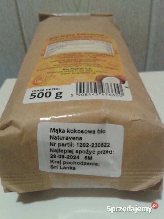 NaturaVena Ekologiczna Mąka KOKOSOWA BIO ze Sri Mąki i mieszanki Wołczyn sprzedam