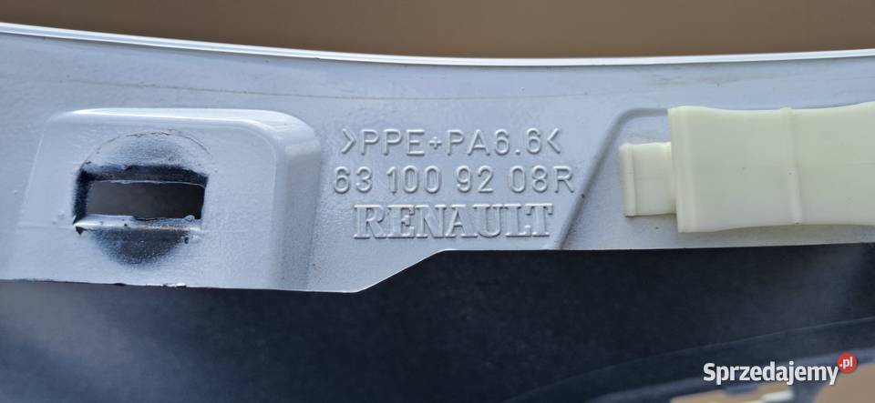 RENAULT ZOE BŁOTNIK PRAWY PRZÓD ORYGINAŁ Bieleń